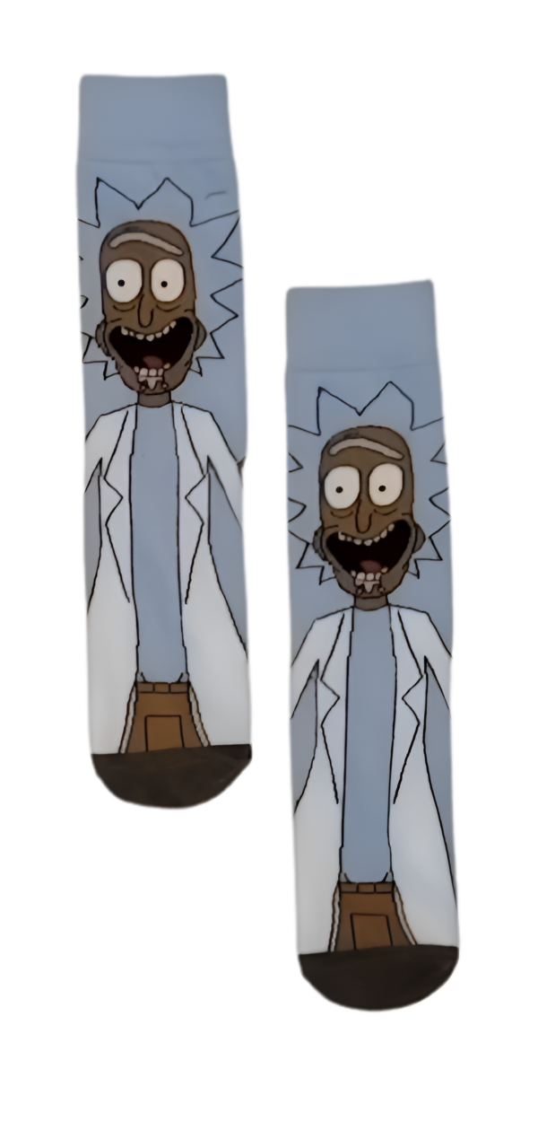 Rick & Morty - Lab Rat Madness Crew Socks